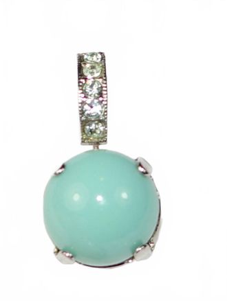 Mariana Womens Turquoise Drop Earrings In Green