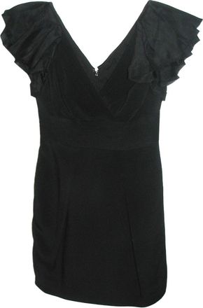 Marchesa Notta black silk dress Size S