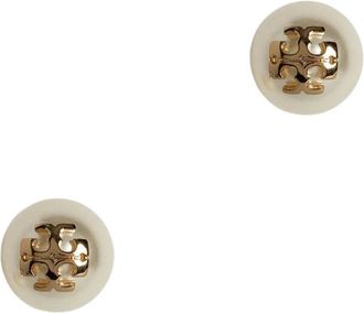 Tory Burch Kira Pearl Stud - Dames - Oorbellen - Geel - ONE Size - Accessoires