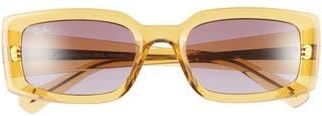 Ray-Ban Kiliane 54mm Gradient Pillow Sunglasses in Yellow at Nordstrom Rack