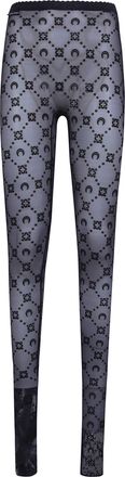 Marine Serre Printed Leggings Moon