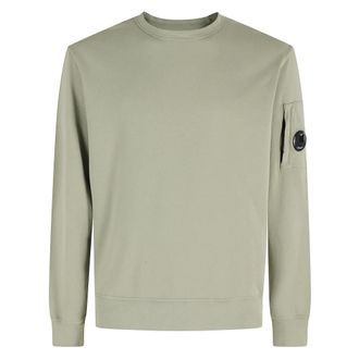 C.P. Company Sweatshirts, male, Green, Size: XL Sweatshirt Light Fleece