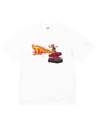 SUPREME x Thrasher Back Tail White T-shirt - men - Cotton - M