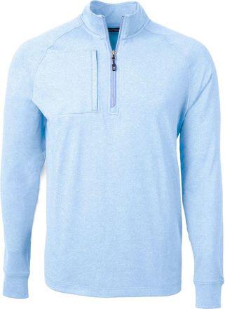 Cutter & Buck Adapt Heather Quarter Zip Pullover in Atlas Heather at Nordstrom, Size Xxx-Large
