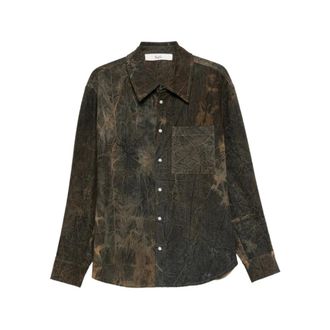 S&eacute;fr Overdyed Muneu - - Shirts - Uomo - Marrone - S