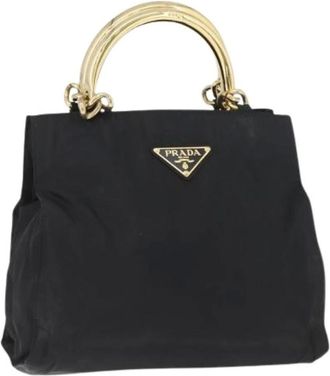 Prada Pre-owned Handbags, female, Black, Size: ONE SIZE Pre-owned Vintage Hand Bag