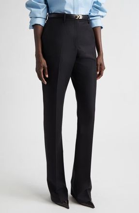 Tom Ford Virgin Wool, Mohair & Silk Pants in Lb999 Black at Nordstrom, Size 6 Us