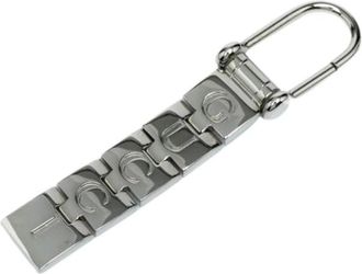 Gucci Pre-owned Accessories, female, Gray, Size: ONE SIZE Pre-owned Metal Key-holder
