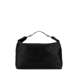 Gucci Black Leather Shopping Bag Blackvrv Borse A Mano