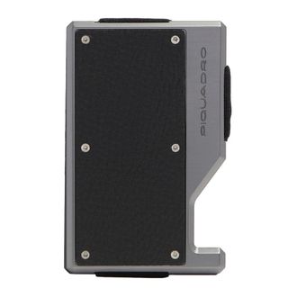 Piquadro Accessoires, Heren, Zwart, ONE Size, Leer, Mag Safe Kaarthouder Pp 7203Mosr