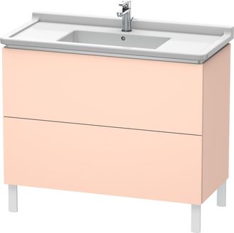 Duravit Duravit L-cube Mueble De Aseo Vertical, 2 Cajones, 1020mm, Para Starck 3, Color: Albaricoque Perla Seda Laca Mate - Lc661002020