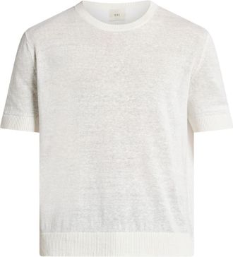 CH&Eacute; Studios T-shirt lavorata a maglia - Bianco