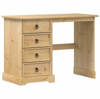 vidaXL Tocador Corona Madera Maciza De Pino 104x47x75 Cm Vidaxl