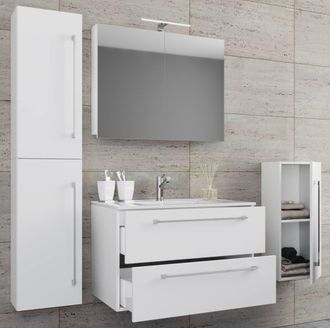 VCM 5-piece washbasin washbasin Badinos SC in White
