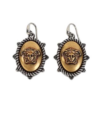 Versace Golden Medusa Drop Earrings