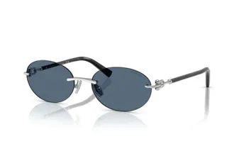 Tiffany & Co. TF3104D Rimless Metal Sunglasses - Blue