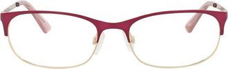 Alexander McQueen 53mm Oval Optical Glasses in Violet Gold Transparent at Nordstrom Rack