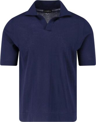 Ballantyne Navy Blue Classic Cotton Polo Shirt