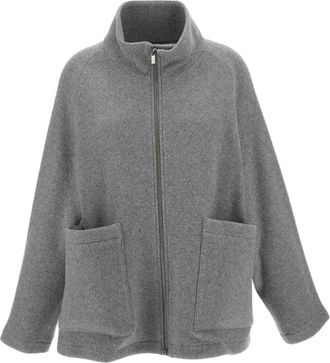 Barena Sweater Grecale Altier - Dames - Vesten met rits - Grijs - 2XS - Wol - Hoodies & sweatvesten