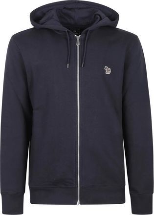 Paul Smith Zebra Zip Knit - Heren - Vesten met rits - Blauw - L - Katoen - Hoodies & sweatvesten