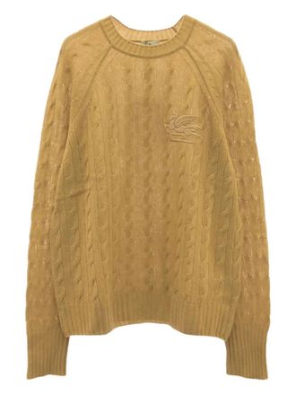 Etro 2022 cable-knit sweater - women - Cashmere - 40 - Yellow