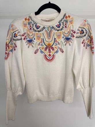 MARIA PAVAN Womens Blusa Creta Sweater In Off White