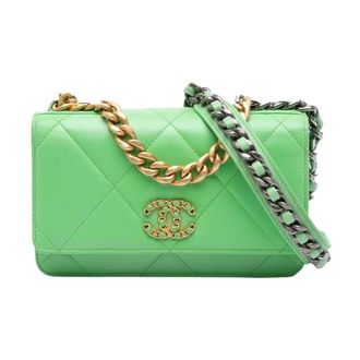 Chanel Pre-owned Chain Flap Bag - Dames - Pre-owned - Groen - Maat: ONE Size