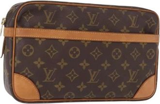 Louis Vuitton Pre-owned Clutches, female, Brown, Size: ONE SIZE Pre-owned Clutch