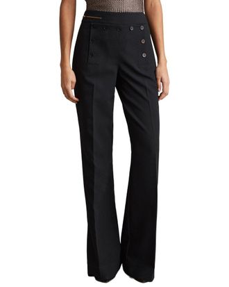 Reiss Sidney Wide Leg Button Trouser