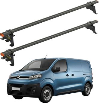 OEM Baca Citro&euml;n Jumpy A Partir De 2016, Puntos De Montaje De Aluminio, 2 Barras
