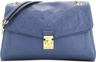 Louis Vuitton Saint Germain Handbag Monogram Empreinte Leather MM shoulder bag - Blauw