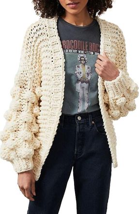 Saachi Pompom Knit Cardigan in Ivory at Nordstrom Rack