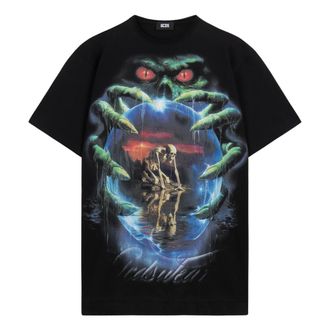 GCDS Hombre, Camisetas, Negro, Talla: XL