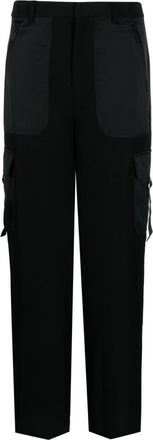 DKNY straight-leg cargo trousers - women - Polyester/Polyester - 8 - Black