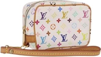 Louis Vuitton Pre-owned Pouch - Dames - Vintage Clutch - Veelkleurig - ONE Size - Leer - Vintage