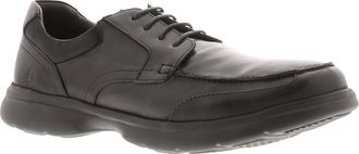 Hush Puppies Mens Teen School Shoes Hugh Leather black - Size UK 10