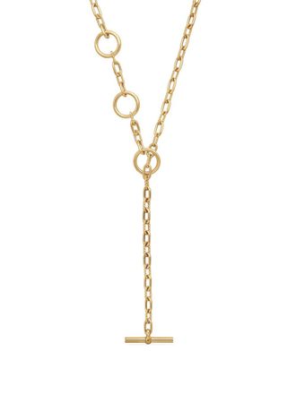 David Yurman 18kt yellow gold DY Madison Three Ring chain necklace (3mm) - women - 18kt Yellow Gold - One Size