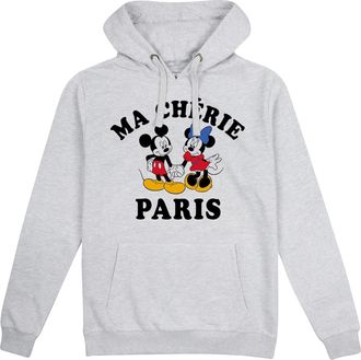 Disney Dames/Dames Paris Mickey & Minnie Mouse Hoodie (Sportgrijs)