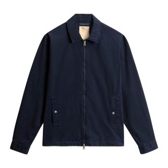 Woolrich Light Jackets, male, Blue, Size: 2XL Timber Shirt Jacket