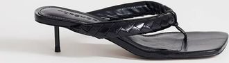 Topshop Emily - Sandali infradito neri con tacco a spillo-Nero