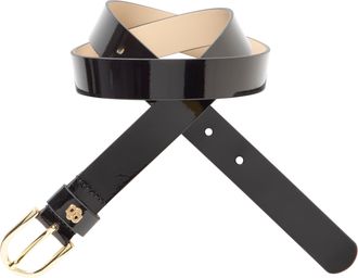 HUGO BOSS Lederg&uuml;rtel BOSS Scarlet-BB Sz25, Damen, Gr. 100, schwarz 001, Leder, leicht gl&auml;nzend, unifarben, G&uuml;rtel Lederg&uuml;rtel, mit Double-B-Logo