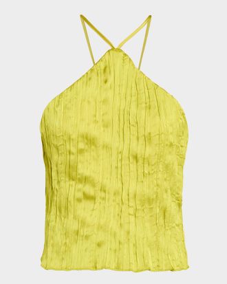 Staud Akari Plisse Top