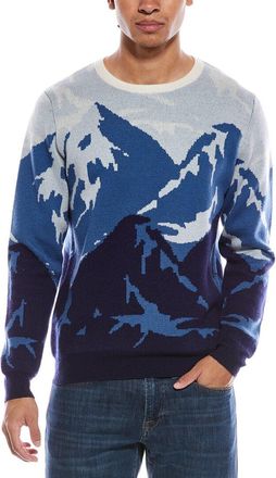 Brodie Graphic Mountain Wool & Cashmere-Blend Crewneck Sweater