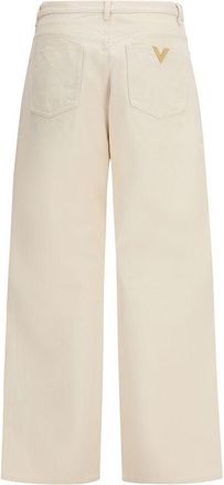 Valentino Mens Beige Cotton Casual Pants