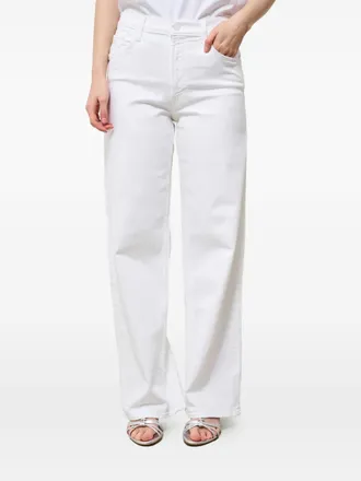 Mother Jeans con design a cinque tasche - Bianco
