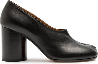 Maison Margiela Tabi 80 Grained Leather Pumps - Black