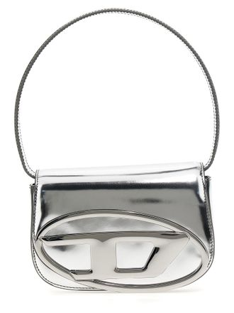 Diesel Silver Cowhide Shoulder Womens Bag