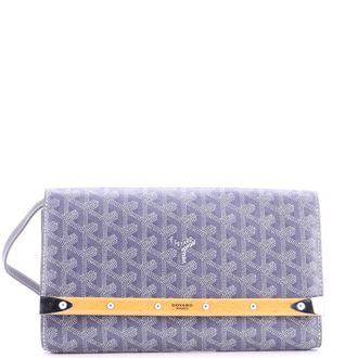 Goyard Monte Carlo Clutch with Strap Coated Canvas PM