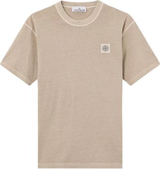 Stone Island T-shirts en Polos - Heren - T-shirts - Beige - 2XL - Tops