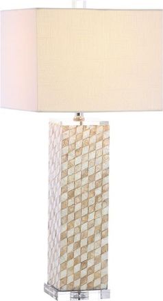 Jonathan Y Designs Daniel 30.5 Seashell/Crystal LED Table Lamp, Cream at Nordstrom